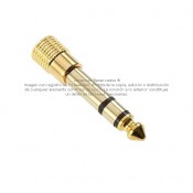 Adaptador stereo plug 6.3 a jack 3.5 mm